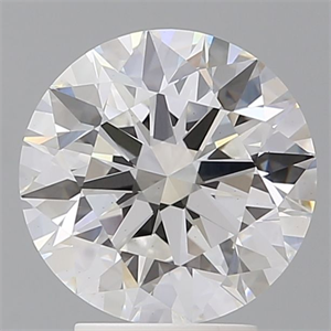 Picture of Lab Grown Diamond 3.50 Carats, Round with Ideal Cut, E Color, VS1 Clarity and Certified by IGI