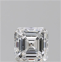 Diamante Natural 0.90 quilates, Asscher , Color F, claridad SI1 y certificado GIA
