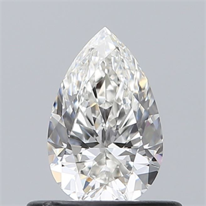 Picture of Natural Diamond 0.52 Carats, Pear with  Cut, F Color, VVS1 Clarity and Certified by GIA