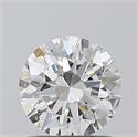 Natural Diamond 1.01 Carats, Round with Excellent Cut, E Color, SI1 Clarity and Certified by GIA