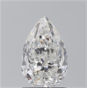 Natural Diamond 1.50 Carats, Pear with  Cut, G Color, SI1 Clarity and Certified by GIA