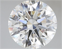 Lab Grown Diamond 4.09 Carats, Round with Ideal Cut, F Color, VS1 Clarity and Certified by IGI