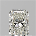 Natural Diamond 0.55 Carats, Radiant with  Cut, J Color, VVS2 Clarity and Certified by GIA