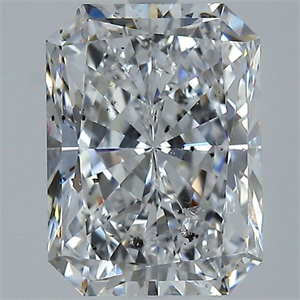 Picture of Natural Diamond 2.70 Carats, Radiant with  Cut, D Color, I1 Clarity and Certified by GIA