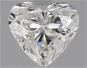 Natural Diamond 1.50 Carats, Heart with  Cut, H Color, SI1 Clarity and Certified by GIA