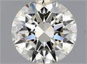 Natural Diamond 0.90 Carats, Round with Excellent Cut, I Color, VVS1 Clarity and Certified by IGI