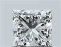 Natural Diamond 1.01 Carats, Princess with  Cut, I Color, VS2 Clarity and Certified by GIA