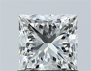 Picture of Natural Diamond 1.01 Carats, Princess with  Cut, I Color, VS2 Clarity and Certified by GIA