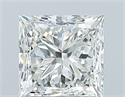 Natural Diamond 1.00 Carats, Princess with  Cut, I Color, VS2 Clarity and Certified by GIA