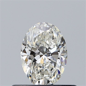 Picture of Natural Diamond 0.41 Carats, Oval with  Cut, H Color, VVS2 Clarity and Certified by GIA