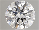 Lab Grown Diamond 1.01 Carats, Round with Ideal Cut, D Color, VS1 Clarity and Certified by IGI