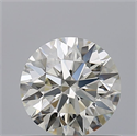 Natural Diamond 0.72 Carats, Round with Excellent Cut, I Color, VVS1 Clarity and Certified by IGI