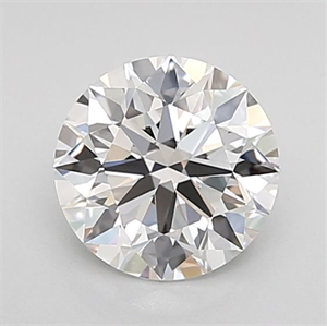 Picture of Lab Grown Diamond 1.03 Carats, Round with Ideal Cut, D Color, VVS2 Clarity and Certified by IGI