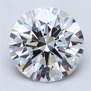 Picture of Natural Diamond 2.06 Carats, Round with Excellent Cut, E Color, SI1 Clarity and Certified by GIA