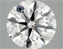 Lab Grown Diamond 3.83 Carats, Round with Ideal Cut, E Color, VS2 Clarity and Certified by IGI