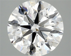 Picture of Lab Grown Diamond 3.83 Carats, Round with Ideal Cut, E Color, VS2 Clarity and Certified by IGI