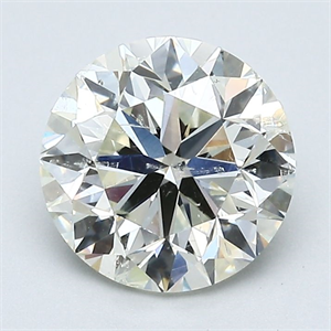 Foto Diamante Natural 2.01 quilates, Redondo , Color K, claridad SI2 y certificado GIA de