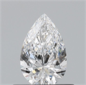 Diamante Natural 0.50 quilates, De pera , Color D, claridad VVS2 y certificado GIA