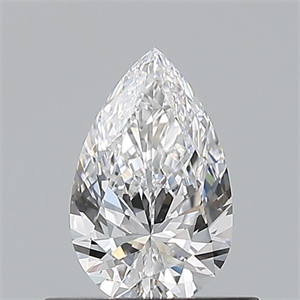 Picture of Natural Diamond 0.50 Carats, Pear with  Cut, D Color, VVS2 Clarity and Certified by GIA