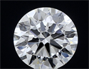 Lab Grown Diamond 1.58 Carats, Round with Ideal Cut, D Color, VS1 Clarity and Certified by IGI
