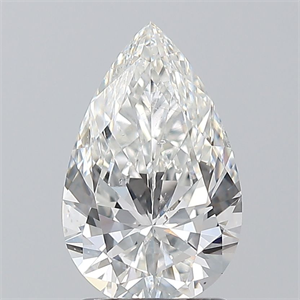 Foto Diamante Natural 1.51 quilates, De pera , Color G, claridad SI1 y certificado GIA de