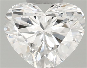 Picture of Natural Diamond 0.29 Carats, Heart with  Cut, E Color, VS2 Clarity and Certified by GIA