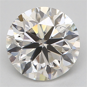 Picture of Natural Diamond 0.72 Carats, Round with Very Good Cut, I Color, VVS1 Clarity and Certified by GIA
