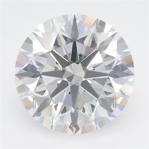 Picture of Lab Grown Diamond 2.28 Carats, Round with Excellent Cut, D Color, VVS1 Clarity and Certified by GIA