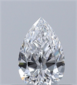Natural Diamond 0.30 Carats, Pear with  Cut, D Color, VVS2 Clarity and Certified by GIA