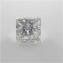 Natural Diamond 1.51 Carats, Princess with  Cut, F Color, SI1 Clarity and Certified by GIA