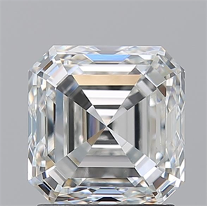Picture of Natural Diamond 2.01 Carats, Asscher with  Cut, H Color, VS1 Clarity and Certified by GIA