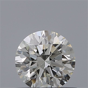 Picture of Natural Diamond 0.51 Carats, Round with Excellent Cut, H Color, VVS1 Clarity and Certified by IGI