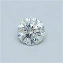 Diamante Natural 0.40 quilates, Redondo , Color I, claridad SI1 y certificado GIA