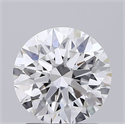 Lab Grown Diamond 1.51 Carats, Round with Ideal Cut, D Color, VVS2 Clarity and Certified by IGI
