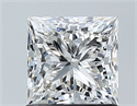Natural Diamond 1.22 Carats, Princess with  Cut, H Color, VS2 Clarity and Certified by GIA