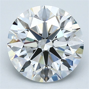 Picture of Natural Diamond 2.50 Carats, Round with Excellent Cut, D Color, VS1 Clarity and Certified by GIA