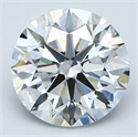 Diamante Natural 2.50 quilates, Redondo , Color D, claridad VS1 y certificado GIA