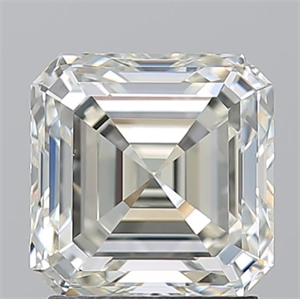 Picture of Natural Diamond 2.01 Carats, Asscher with  Cut, K Color, VS1 Clarity and Certified by GIA