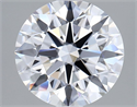 Lab Grown Diamond 2.05 Carats, Round with Ideal Cut, D Color, VVS2 Clarity and Certified by IGI