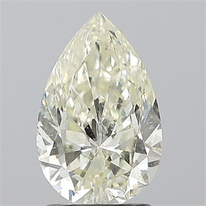 Picture of Natural Diamond 1.70 Carats, Pear with  Cut, K Color, SI2 Clarity and Certified by IGI