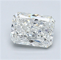 Natural Diamond 1.52 Carats, Radiant with  Cut, G Color, VVS2 Clarity and Certified by GIA