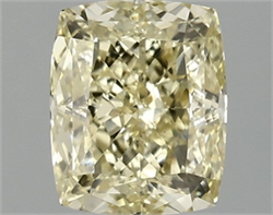 Picture of Lab Grown Diamond 1.46 Carats, CUSHION MODIFIED with  Cut, Fancy Intense Yellow Color, VS1 Clarity and Certified by IGI