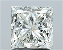Natural Diamond 1.71 Carats, Princess with  Cut, I Color, VS2 Clarity and Certified by IGI