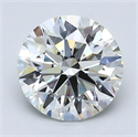 Diamante Natural 1.80 quilates, Redondo , Color I, claridad VVS2 y certificado GIA