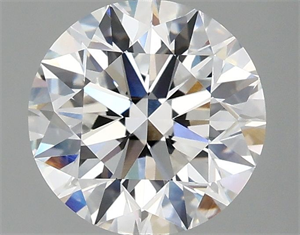 Picture of Lab Grown Diamond 2.01 Carats, Round with Excellent Cut, D Color, VVS2 Clarity and Certified by IGI