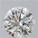 Natural Diamond 3.50 Carats, Round with Excellent Cut, I Color, SI1 Clarity and Certified by GIA