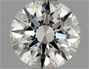 Natural Diamond 0.53 Carats, Round with Excellent Cut, J Color, VVS1 Clarity and Certified by GIA