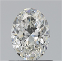Natural Diamond 0.70 Carats, Oval with  Cut, H Color, VVS2 Clarity and Certified by GIA