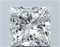 Natural Diamond 1.02 Carats, Princess with  Cut, I Color, VS2 Clarity and Certified by GIA