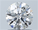 Natural Diamond 0.90 Carats, Round with Excellent Cut, F Color, SI1 Clarity and Certified by GIA